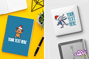 Cute Christmas Animal Cartoon Vector, an Animal Illustration by Jocularity Art (Thumbnail 3 of 3)