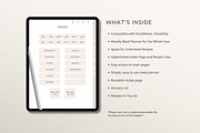 Digital Meal Planner for GoodNotes, a Templates & Theme by OrganizationOasisRo (Thumbnail 3 of 10)