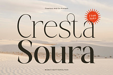 Cresta Soura - Serif Family Font