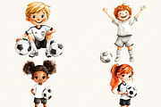 Watercolor Soccer Clipart Bundle, a Sport Illustration by SparkyDesignsUS (Thumbnail 5 of 9)
