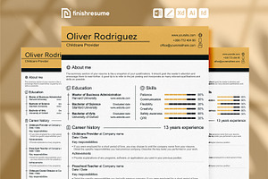 Childcare Provider resume template, a Resume Template by FinishResume