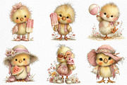 Summer Funny Chick Clipart, an Illustration by Craft Nest (Thumbnail 4 of 12)