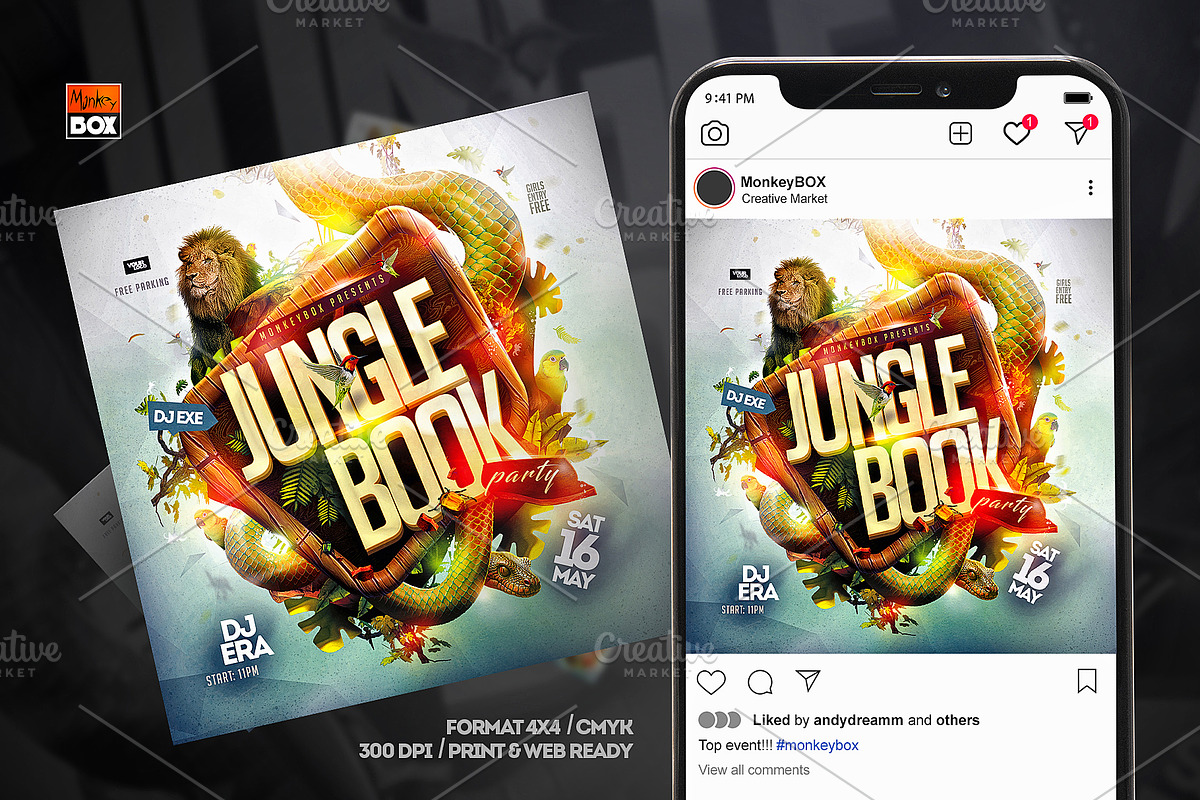Jungle Book Flyer, a Flyer Template by MonkeyBOX (Photo 2 of 3)