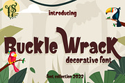 Buckle Wrack - Decorative Font, a Font by LetterStock (Thumbnail 1 of 7)