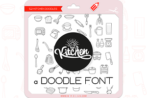 Kitchen Doodles - Dingbats Font