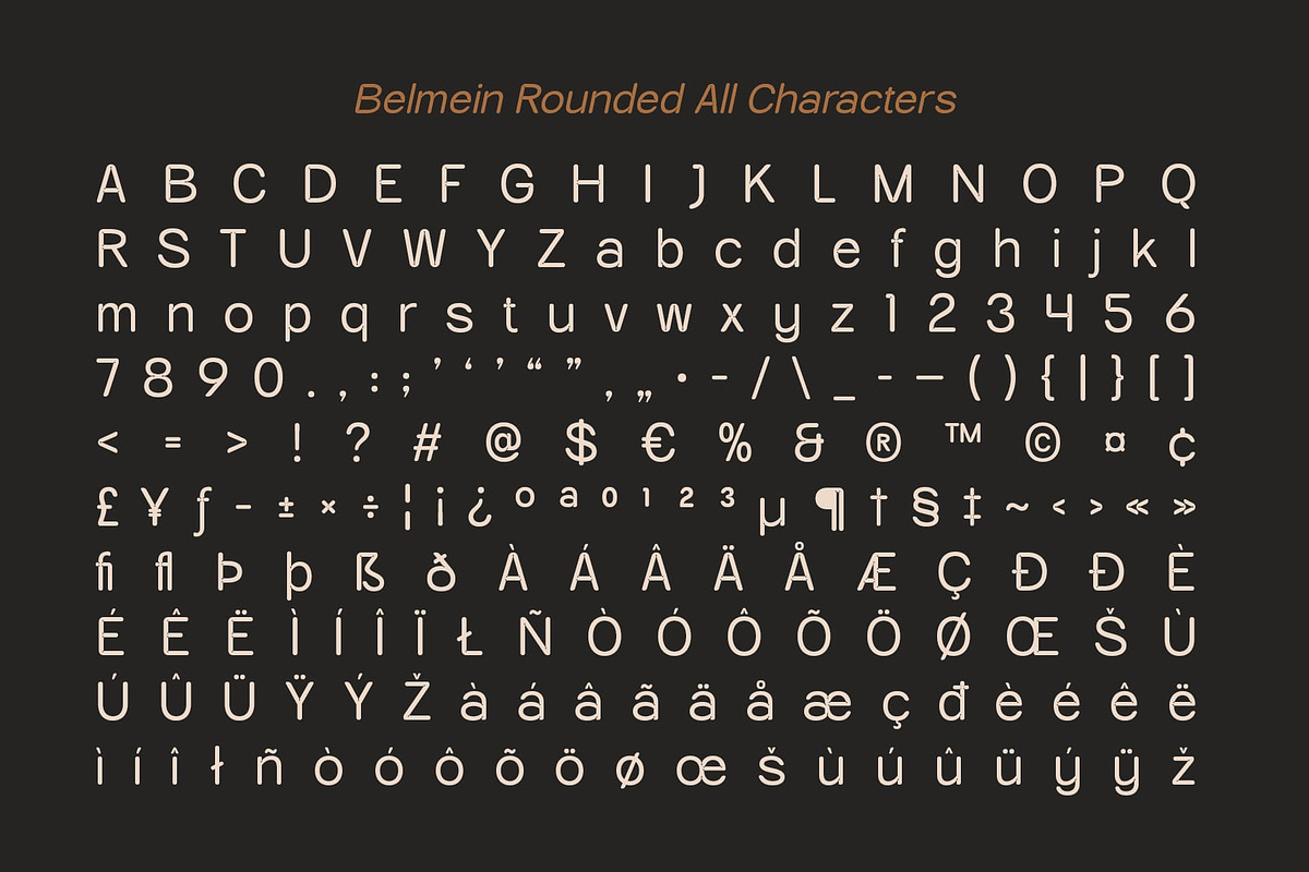 Belmein Rounded, a Sans Serif Font by Craft Supply Co. (Photo 8 of 8)
