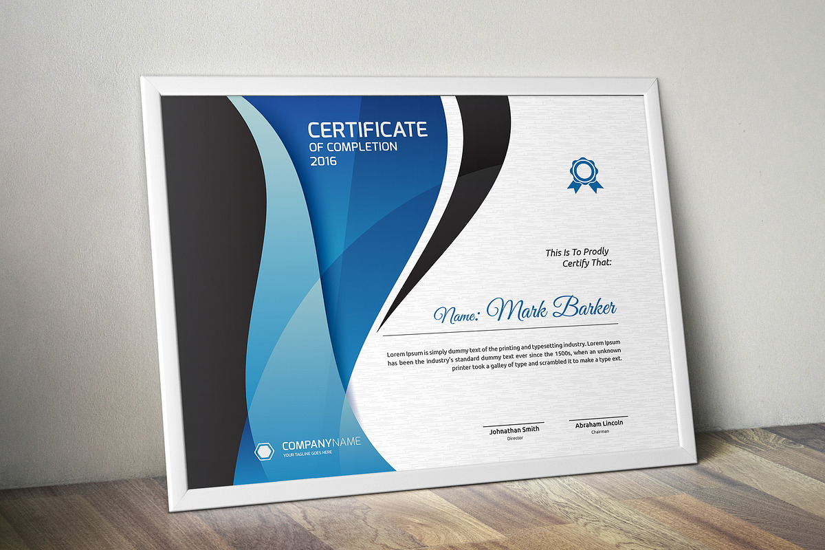 Certificate Word | PSD | AI, a Stationery Template by Curve Design (Photo 5 of 8)