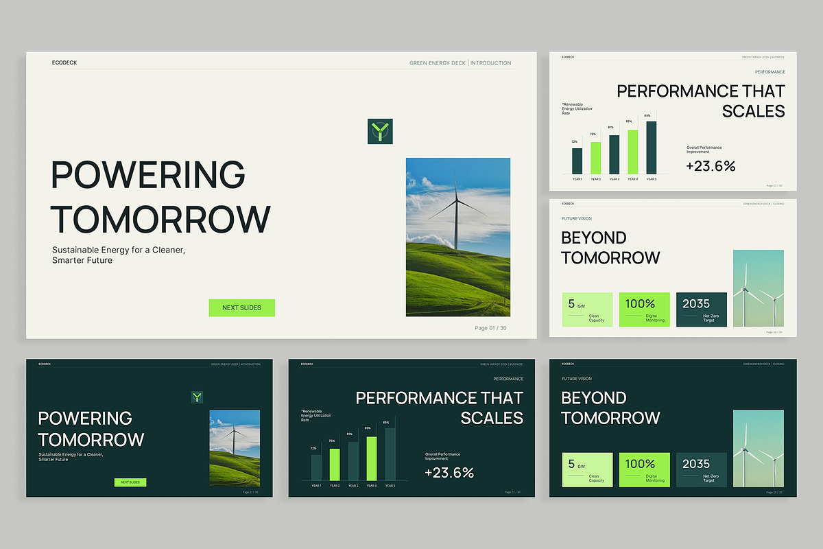 Green Energy Deck Google Slides, a Presentation Template by New Coral Design (Photo 8 of 10)