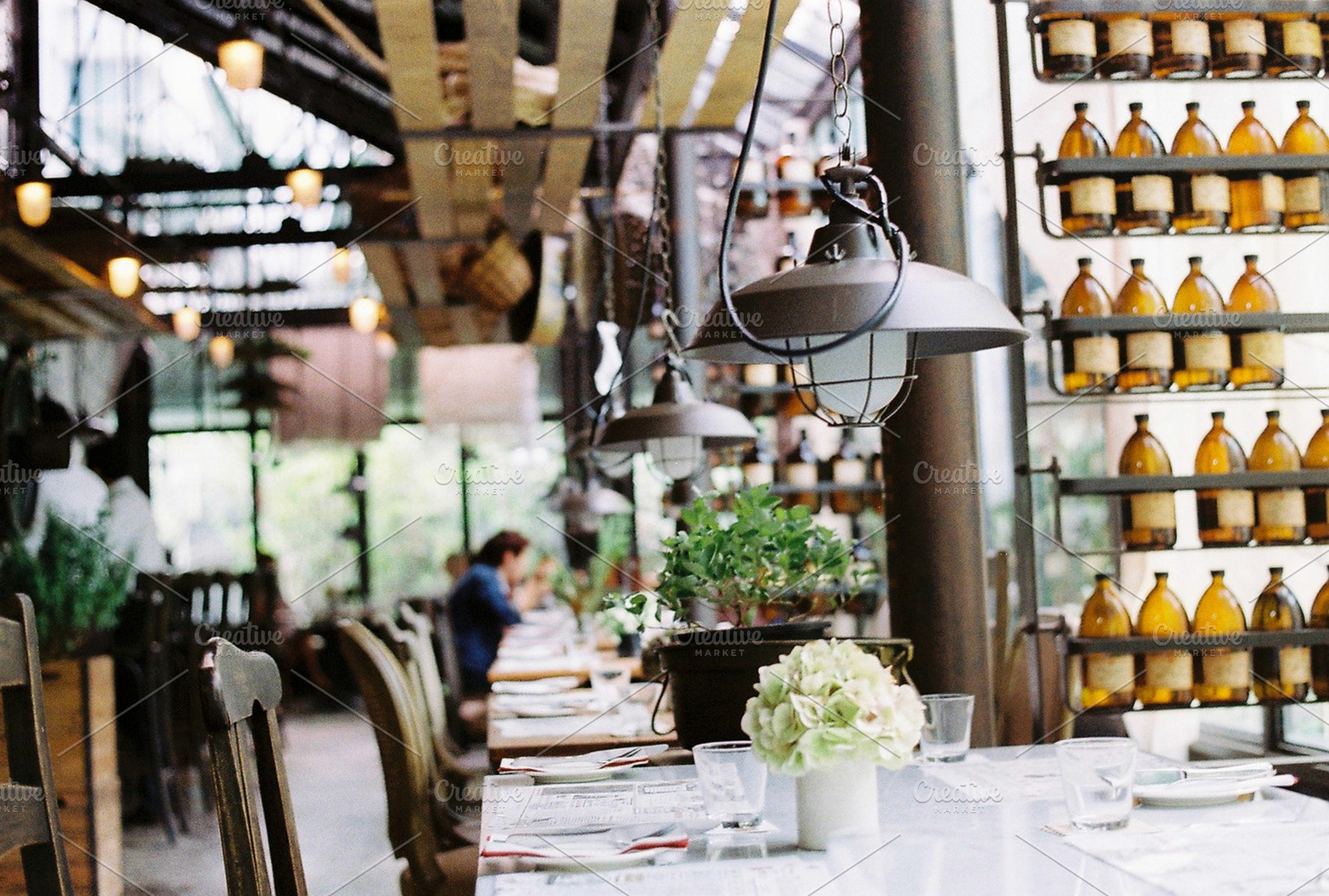 Interior Of Cool Restaurant