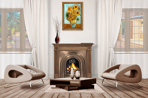 Living room interior Scene Creator, a Product Mockup by PSD Market