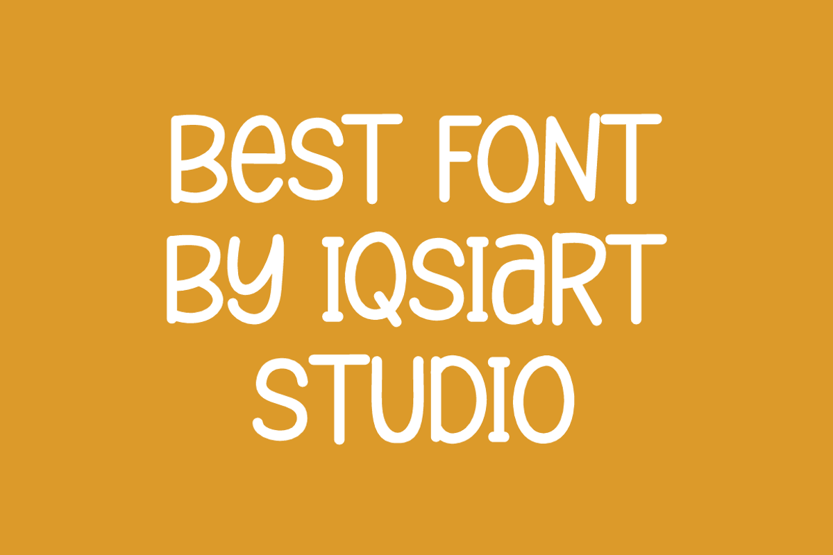 Rateon Glewoh - Kids & Funny Font, a Sans Serif Font by Iqsiart Studio (Photo 5 of 7)