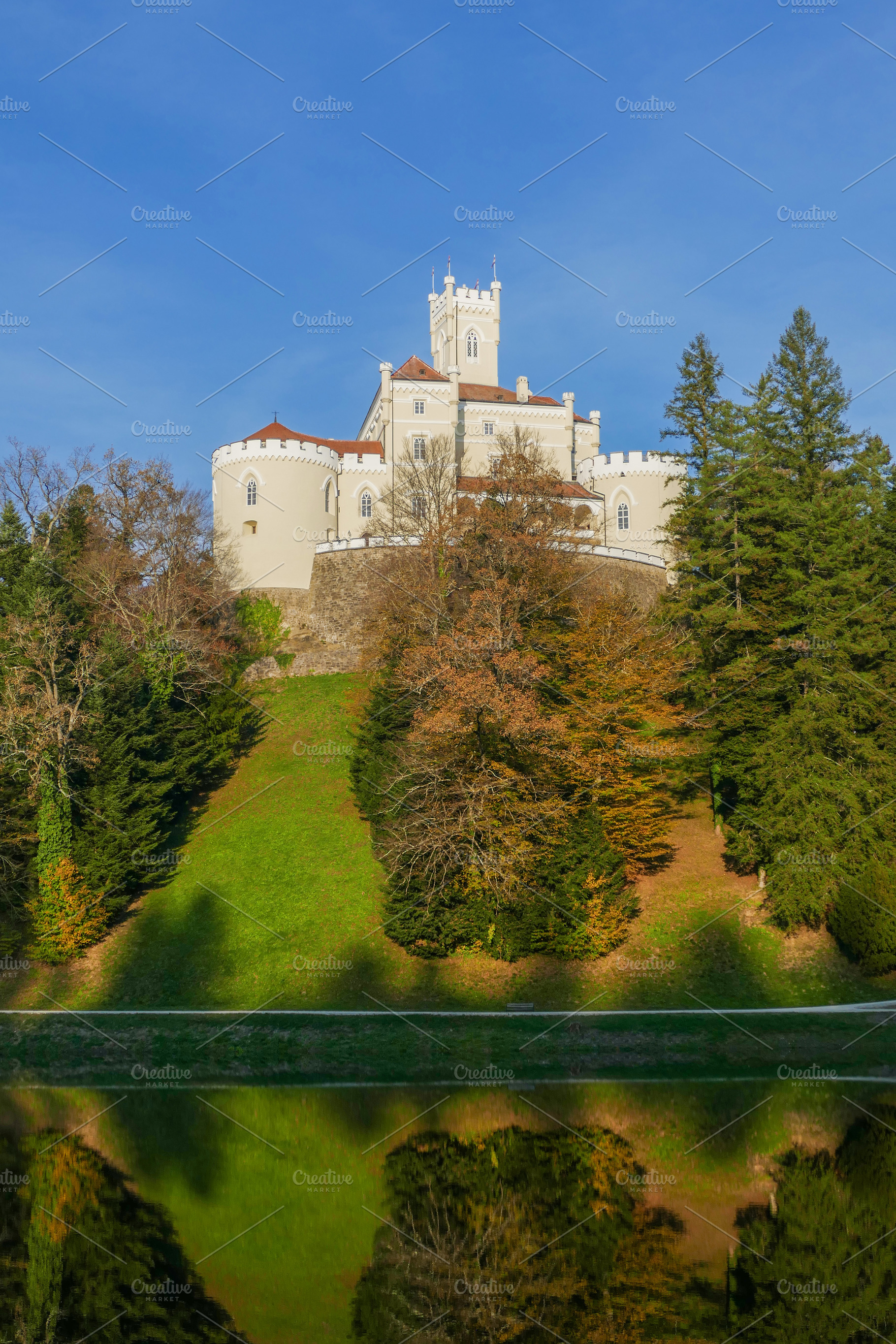 Trakošćan Castle, a Photo by Pozitivo