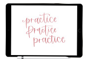 Calligraphy Procreate Brush, a Brush Add-On by Blue Strawberry Studio (Thumbnail 3 of 6)