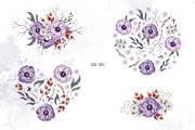 Spooky Halloween watercolor clipart, a Seasonal Illustration by Daryartsy (Thumbnail 4 of 10)