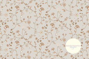 Delicate Chintz - Light Sage