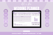 Wedding Planner Google Sheets, a Templates & Theme by SunshineStudioBoutique (Thumbnail 1 of 10)