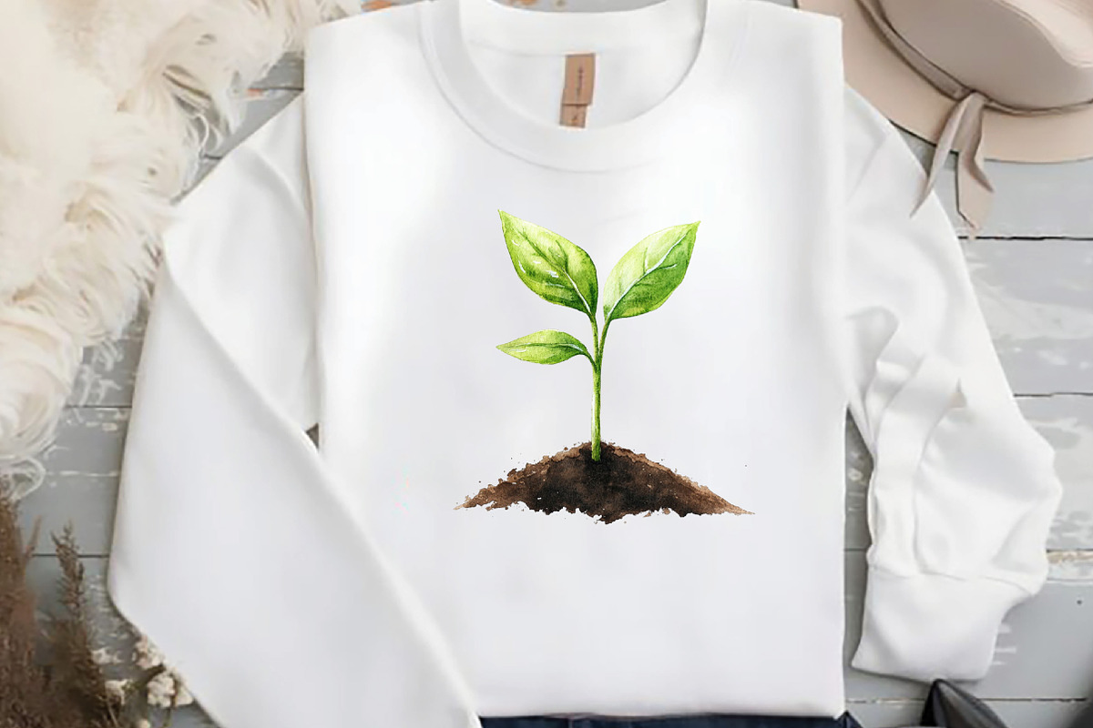 Watercolor Green Garden Clipart, an Illustration by DreamCafeArt (Photo 5 of 7)