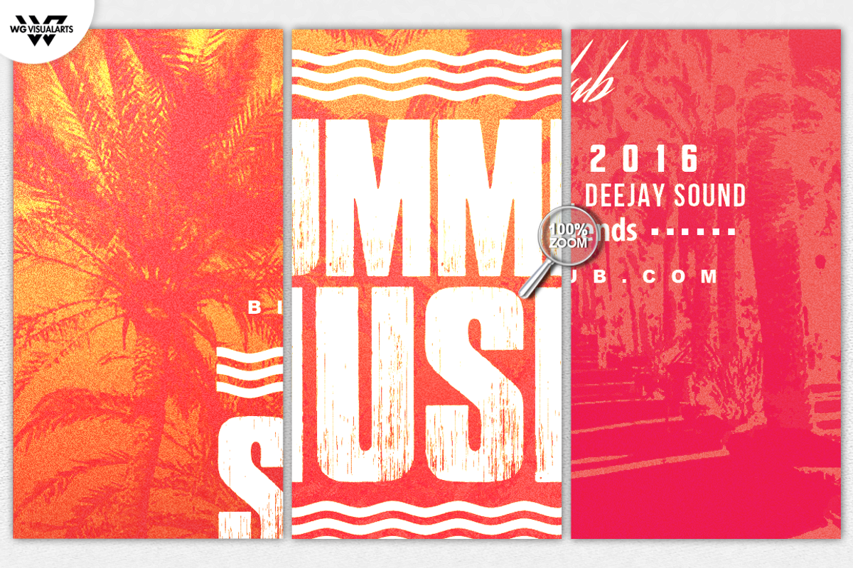 SUMMER MUSIC Flyer Template, a Flyer Template by WG DESIGN (Photo 5 of 5)
