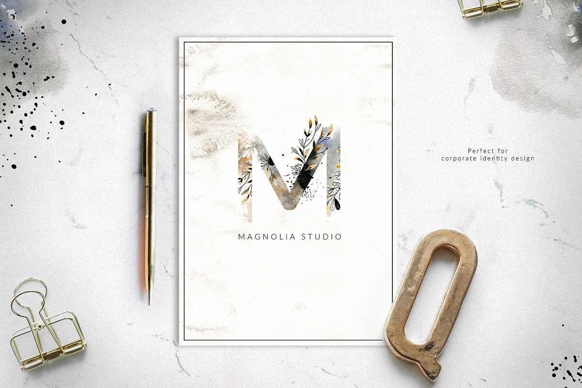 Alphabet Interrupted Watercolor Set, a Decorative Illustration by Bibela (Photo 6 of 9)