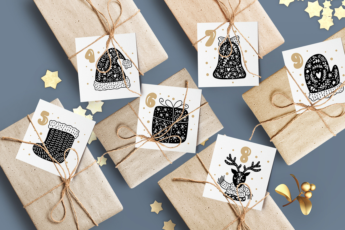 Christmas Advent Calendar, an Object Graphic by Happy Letters (Photo 3 of 6)