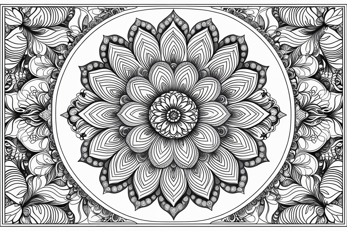 Intricate Floral Mandala Art Set, an Illustration by Designs_River (Photo 5 of 7)