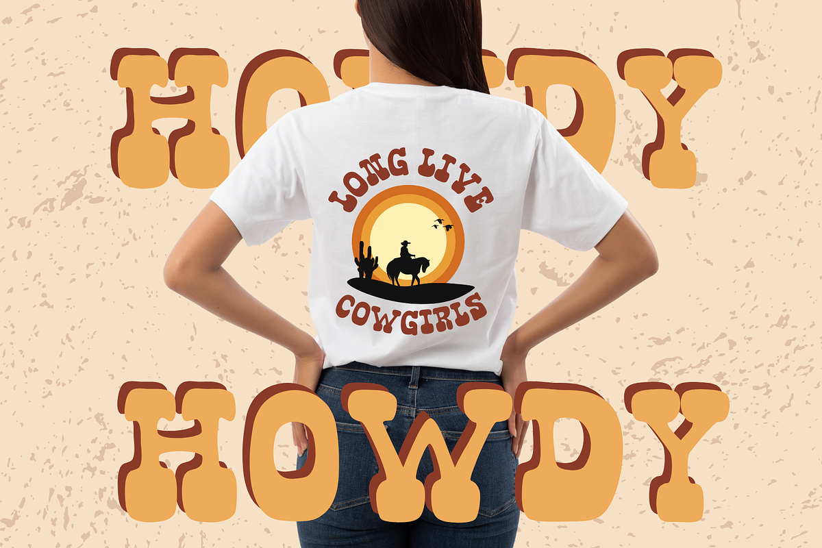 Retro Western is a Western font, a Serif Font by Brown Cupple (Photo 3 of 5)