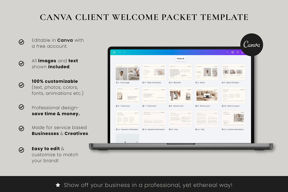 Canva Client Welcome Guide Template preview 7