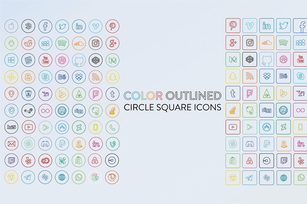 Social Media Icons, a Social Media Template by RobertvanHaaren (Photo 4 of 8)