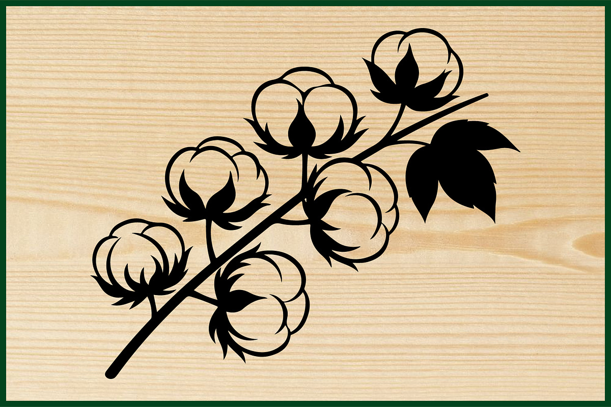 25 Rustic Cotton Branch SVG Bundle, a Decorative Illustration by Artivon (Photo 4 of 4)