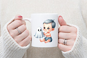 Autumn Spooky Cute Baby Clipart, a Graphic by designcity5 (Thumbnail 4 of 5)