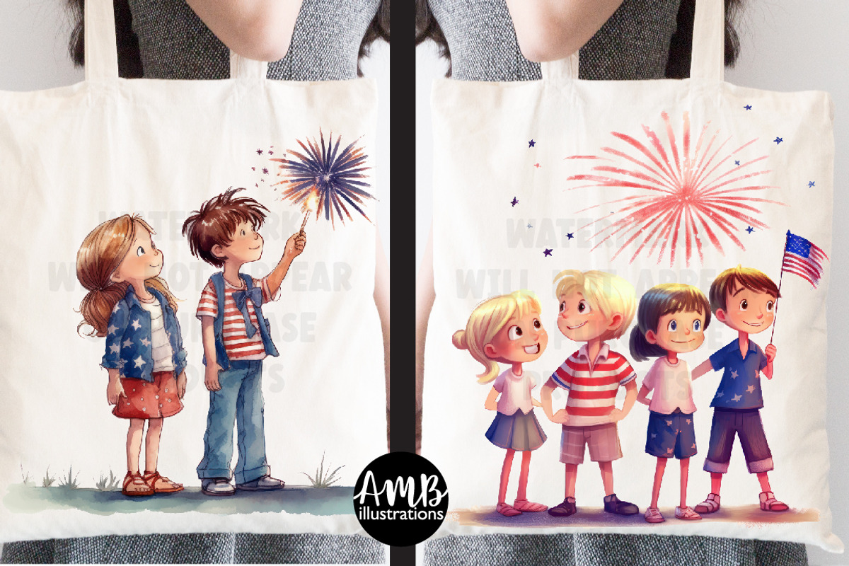 Fourth of July kids clipart, a Person Illustration by AMBillustrations (Photo 3 of 5)