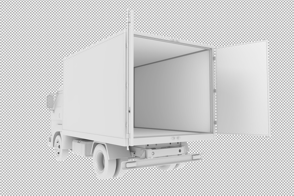 Box truck, a Cups & Container Mockup by iLexx (Photo 3 of 3)