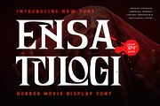 Ensatulogi - Display Horror Font, a Serif Font by twinstd (Thumbnail 1 of 8)