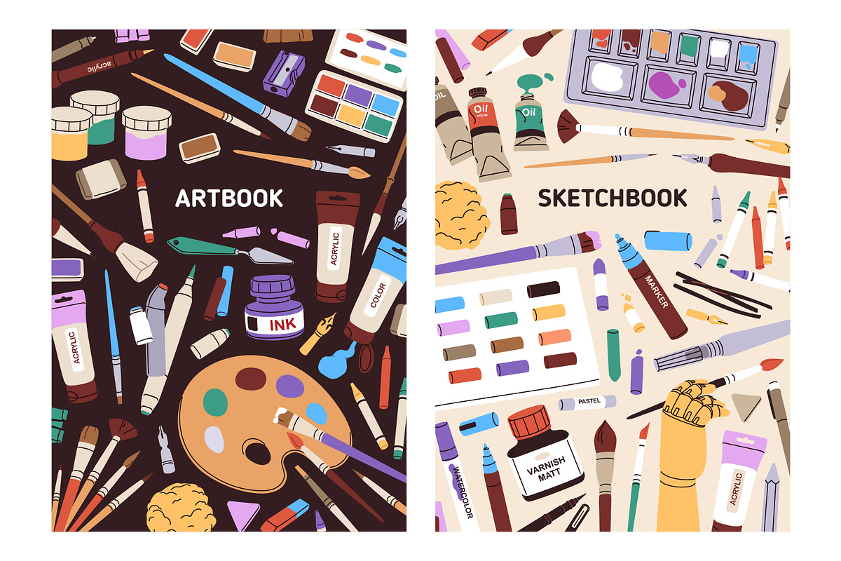 Art supplies, tools set + templates, an Object Illustration by Good Studio (Photo 5 of 11)
