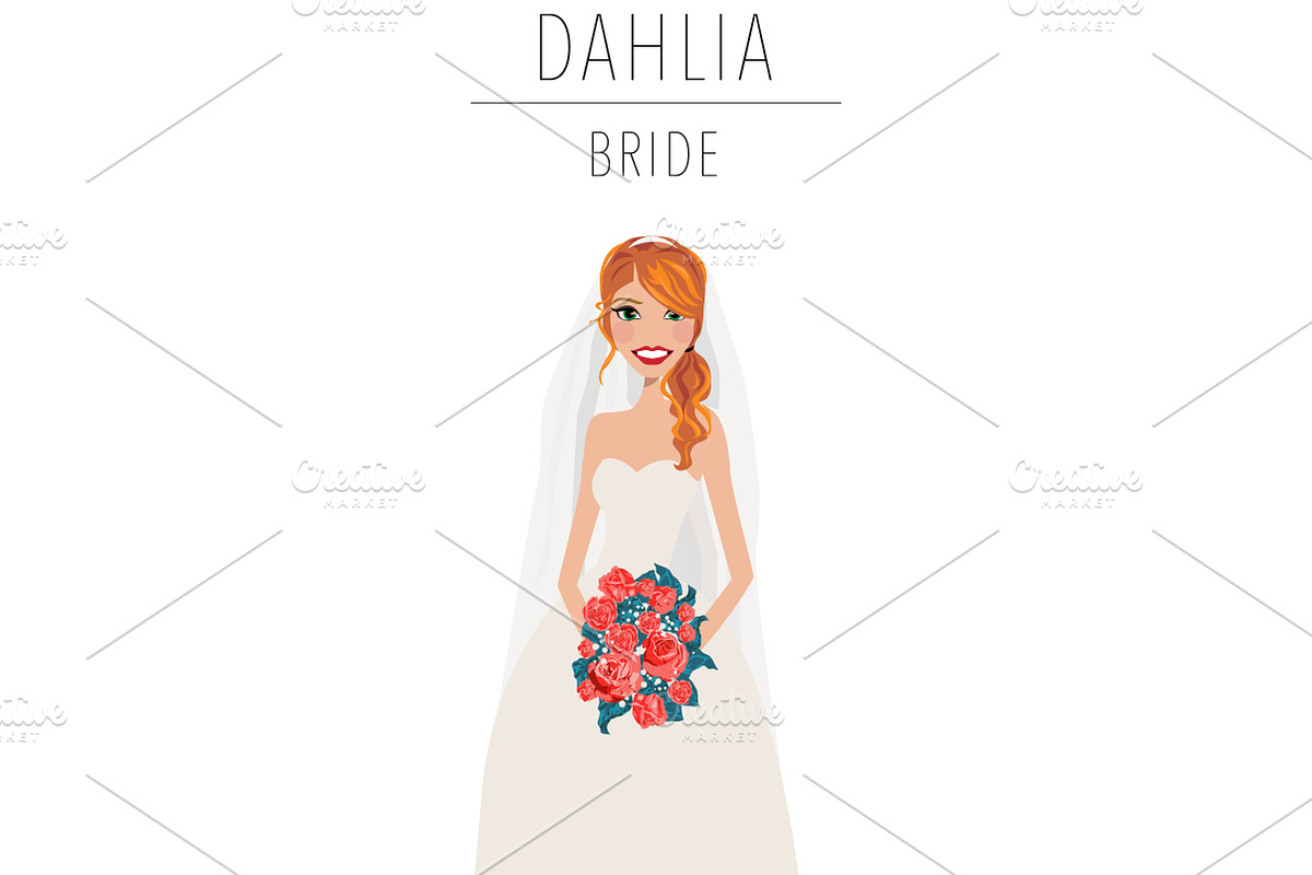 Bride Portrait Creator | Wedding Art, a Person Illustration by Lauren Lesley Studio (Photo 7 of 29)