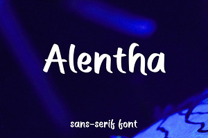 Alentha - Modern Display Font