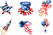 4th of July Clipart, Fourth of July, an Illustration by Designking (Thumbnail 3 of 5)