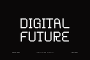 Emsote Techno Font, a Sans Serif Font by QR Design Studio (Thumbnail 3 of 8)