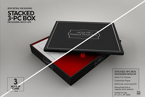 Stacked 3pc Box Mock Up