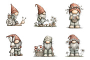 Cute Easter Gnomes Clipart, an Illustration by Design Market (Thumbnail 2 of 3)