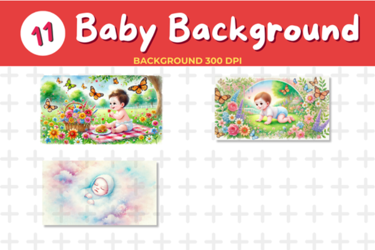Watercolor Baby Background Baby Show, a Background Graphic by John_Walker (Photo 3 of 4)