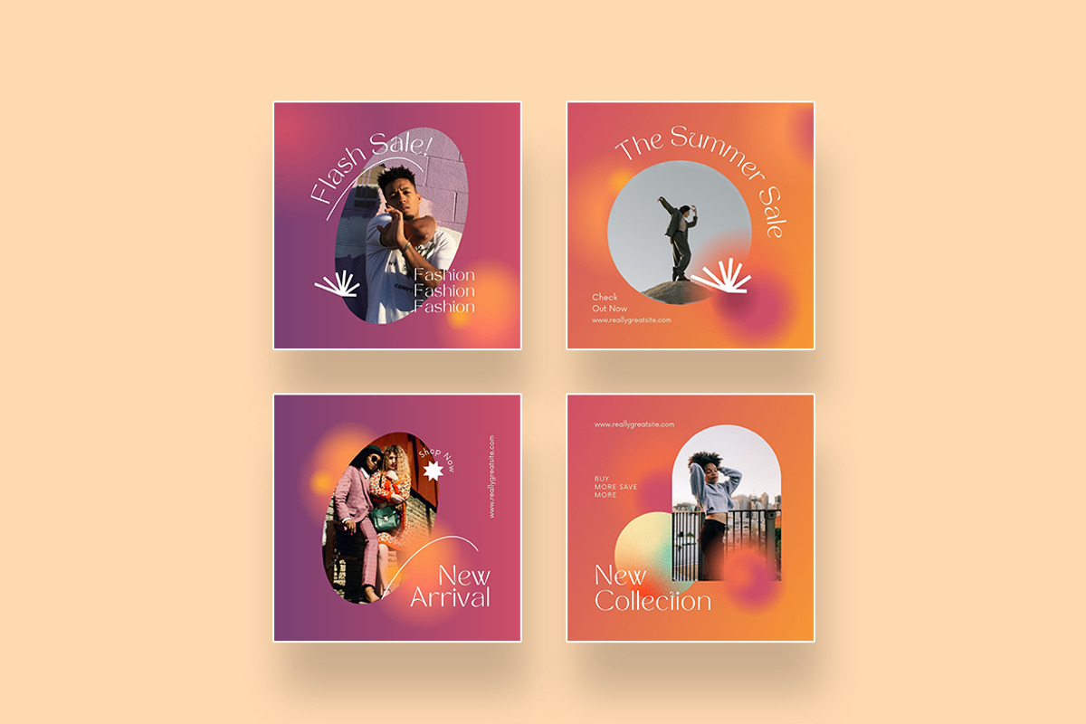Gradient Fashion Sale Canva, a Social Media Template by peterdraw (Photo 3 of 5)