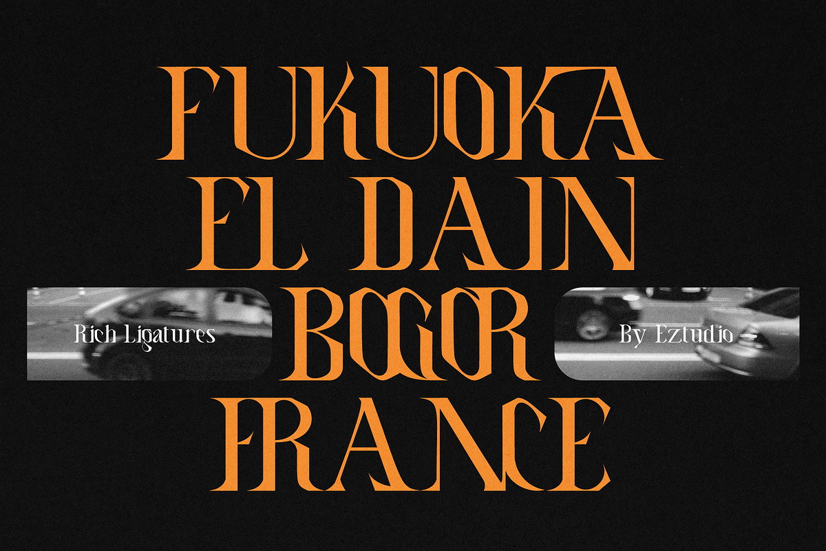 Lynova - Unique Display Font, a Serif Font by Eztudio (Photo 2 of 15)