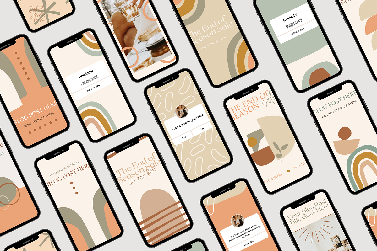 Boho Social Media Templates, a Device Mockup by Le Maison Bohem (Photo 6 of 10)