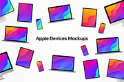 Apple responsive devices 20 mockups, a Books & Magazine Mockup by Spojeeto Devices Mockups (Thumbnail 1 of 2)