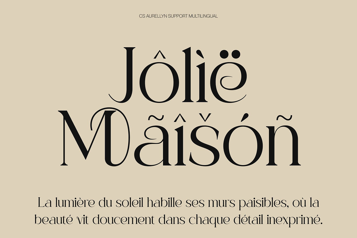 CS Aurellyn – Art Nouveau Font, a Serif Font by Craft Supply Co. (Photo 6 of 8)