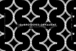 Embroidered Ornament, a Pattern Graphic by MalyskaStudio