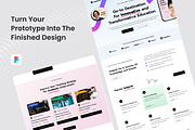 Uennis School Education Landing Page, a Landing Page Template by SquidPixey (Thumbnail 4 of 5)