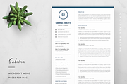 Resume Template Sabrina, a Resume Template by Olympia Resume (Thumbnail 1 of 4)