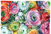 bundle: 12 flowers in a square, a Texture Illustration by coconut_forest (Thumbnail 9 of 13)